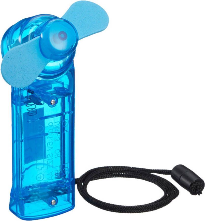 Cepewa Ventilator voor in je hand Verkoeling in zomer 10 cm Blauw Klein zak formaat model Handventilatoren