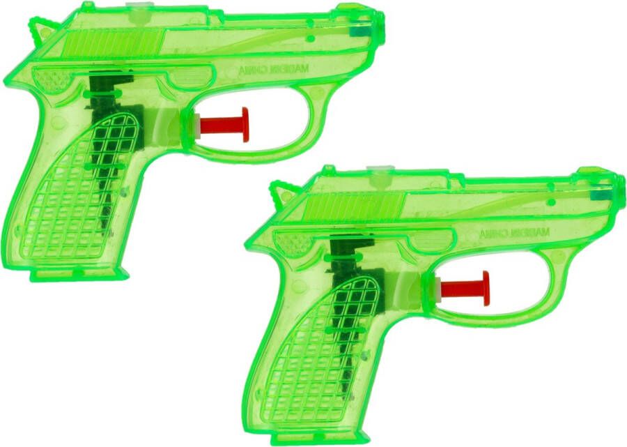 CEPEWA Waterpistool Splash Gun 10x klein model 12 cm groen Water speelgoed