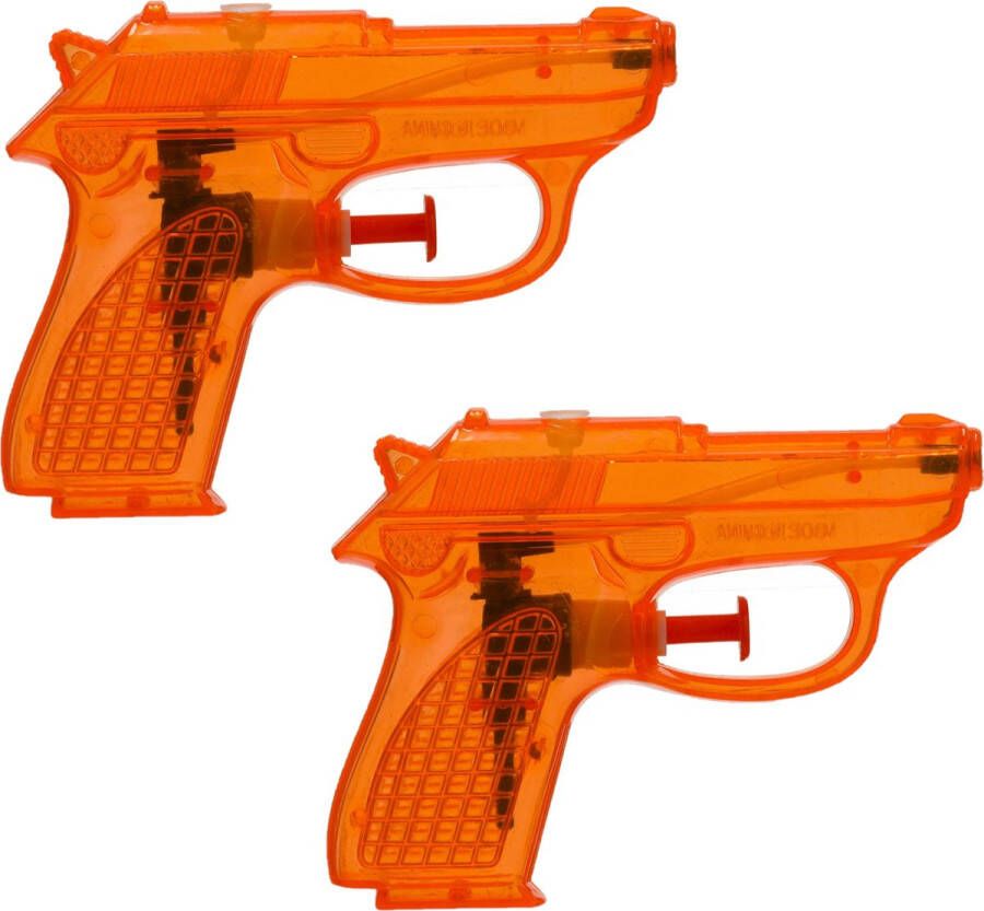CEPEWA Waterpistool Splash Gun 4x klein model 12 cm oranje Water speelgoed