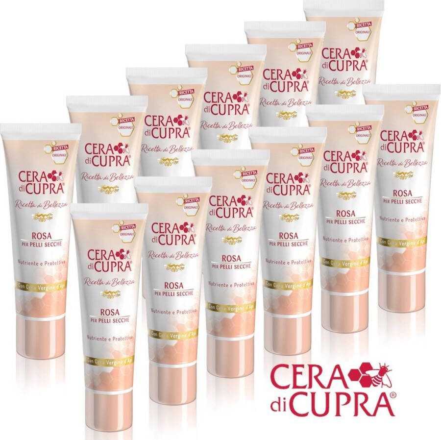 Cera Di Cupra 12 Stuks Rosa Crème € 4 50 per stuk. Dé verzorgende anti-age dagcrème met echte Cupra bijenwas voor de droge en normale huid. Ook geschikt voor mannen bijvoorbeeld i.p.v after shave