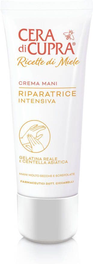 Cera Di Cupra Nieuw: Cera di Cupa Ricette di Miele Crema Mani Riparatrice Intensiva: fijne 100% biologische herstellende handcrème tegen ruwe of beschadigde handen met Koniginnengelei en natuurlijke Glycerine
