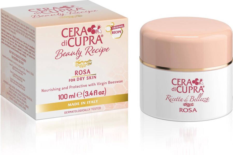 Cera Di Cupra Rosa – Pot – Verzorgende en beschermdende anti-age-crème met natuurlijke ingrediënten zoals bijenwas. voor de droge normale huid ook geschikt voor mannen