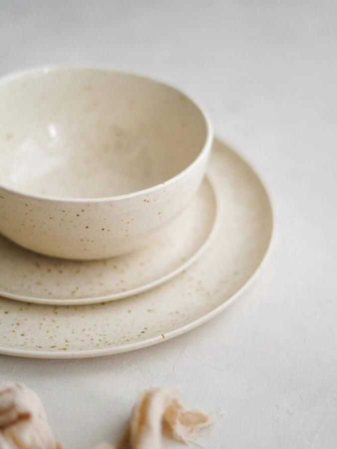 CerAmor Serviesset Zandkorrel Beach Keramiek Portugees Handgemaakt