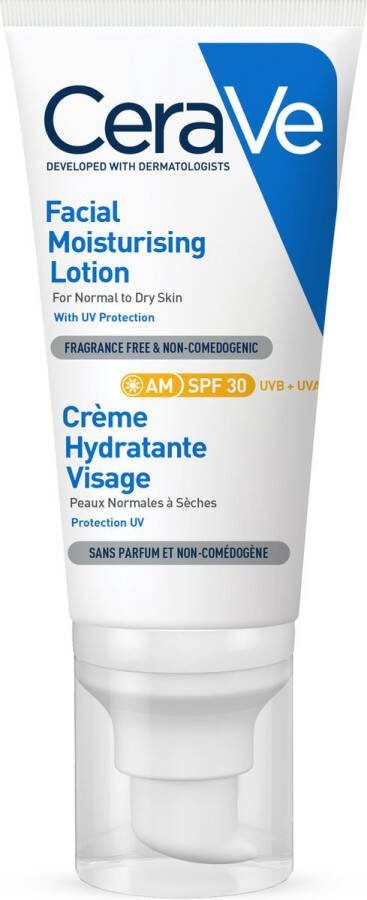 CeraVe Facial Moisturizing Lotion SPF30 Dagcrème normale tot droge huid 52ml Hydraterende dagcreme