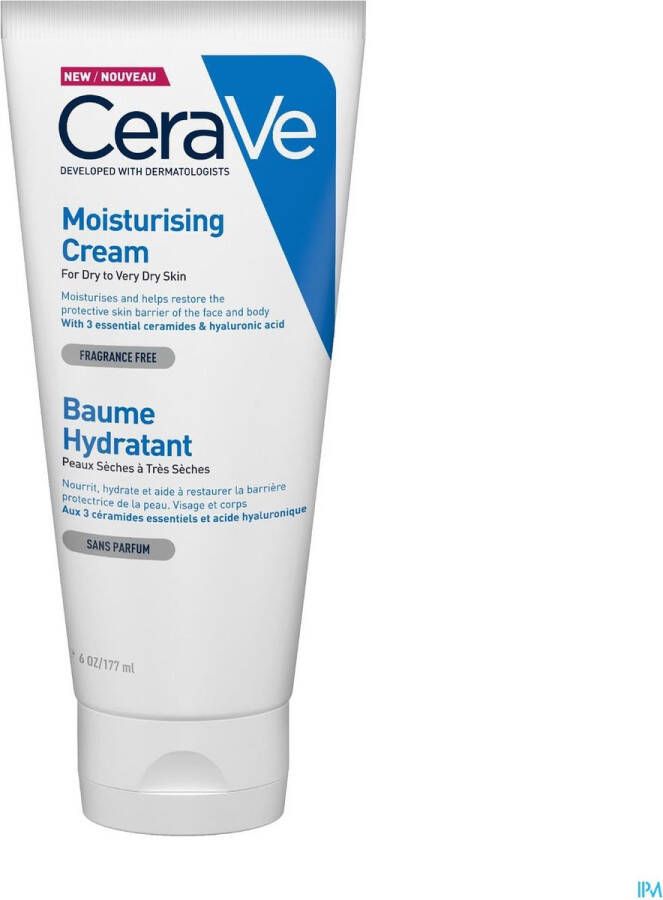 CeraVe Moisturizing Cream Bodycrème droge tot zeer droge huid 177 ml Hydraterende crème