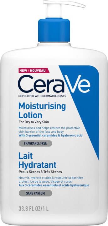 CeraVe Moisturizing Lotion Bodylotion normale tot droge huid 1000ml Hydraterende Melk