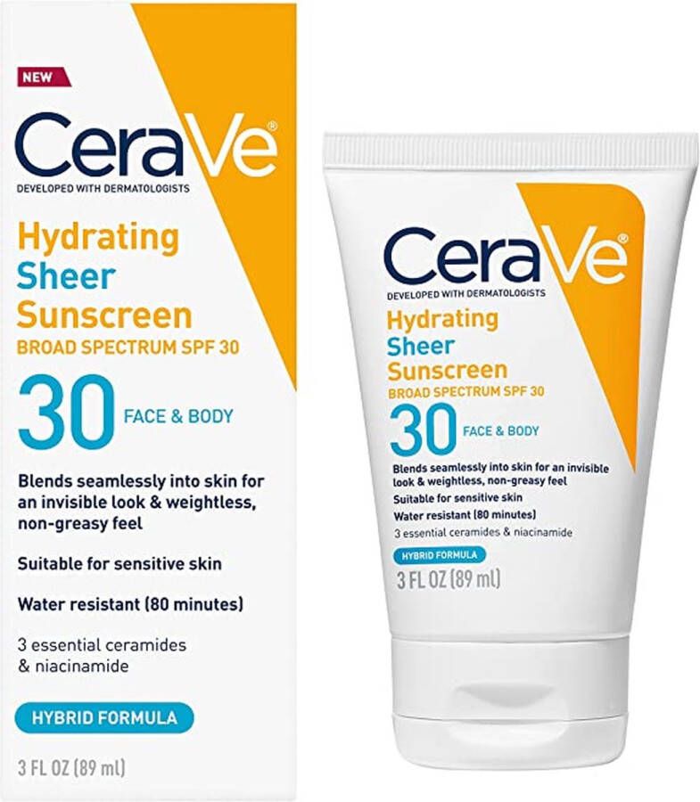CeraVe Hydraterende zonnebrandcrème SPF 30 for Face and Body