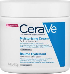 CeraVe Moisturizing Cream Bodycrème droge tot zeer droge huid 454g Hydraterende Creme