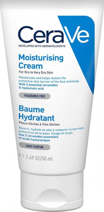CeraVe Moisturizing Cream Bodycrème droge tot zeer droge huid 50 ml