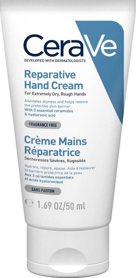 CeraVe Reparative Handcream Handcrème tegen droge en ruwe handen 50 ml