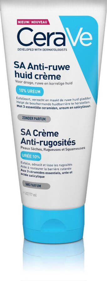 CeraVe SA Smoothing Cream Bodycrème droge en ruwe huid 177ml SA Anti-Ruwe Huid Crème