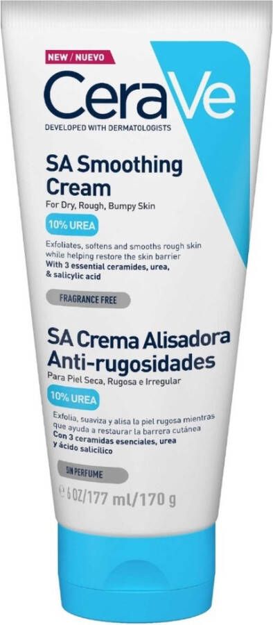 CeraVe SA Smoothing Cream Bodycrème droge en ruwe huid 177ml SA Anti-Ruwe Huid Crème