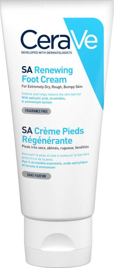 CeraVe SA Renewing Foot Cream Voetcrème (extreem) droge en ruwe voeten 88ml SA Herstellende Voetcrème