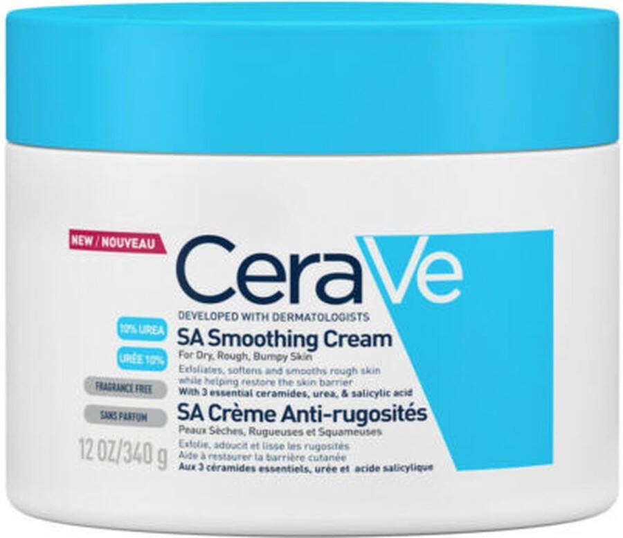 CeraVe SA Smoothing Cream Bodycréme droge en ruwe huid 340 g SA Anti-Ruwe Huid Crème