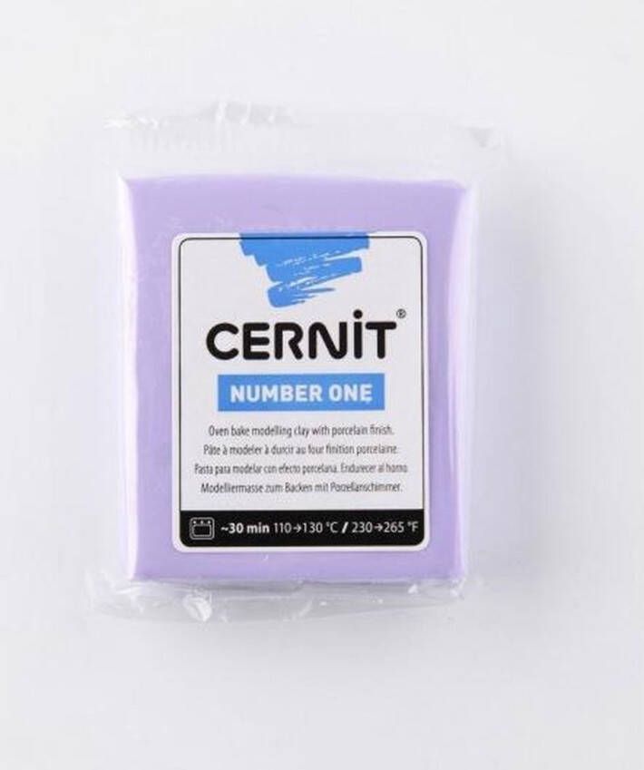 Cernit Boetseerklei Number one 56g lilac 6 stuk