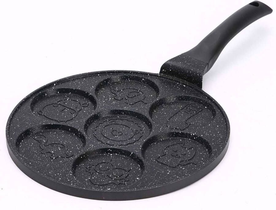 Ceruzo Pannenkoekenpan 7 Mini Pannenkoeken Cartoon Pancakes 26.5 cm