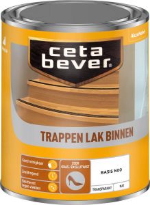 CetaBever Trappenlak Transparant Mat Grijs 750 ml