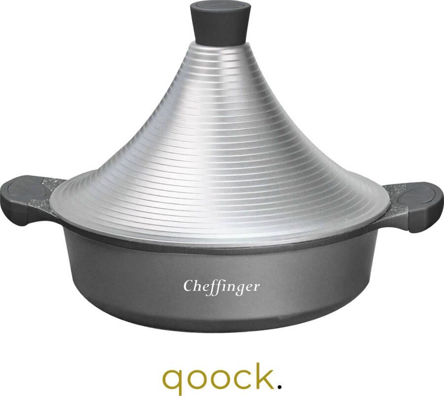 CF Cooking Tajine Meknes | Aluminium | Metallic | Alle warmtebronnen inclusief inductie | Ø28cm |