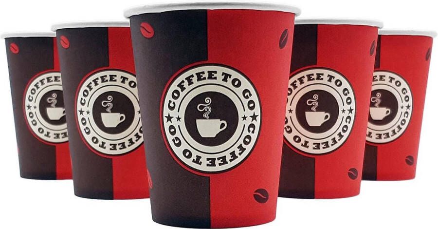 CF Pack Koffie to go beker | 200 ml | 1000 stuks | 8 OZ | Made in Germany | Top kwaliteit | Biologisch afbreekbaar | Coffee to go cup | 0 2 | Wegwerpbekers