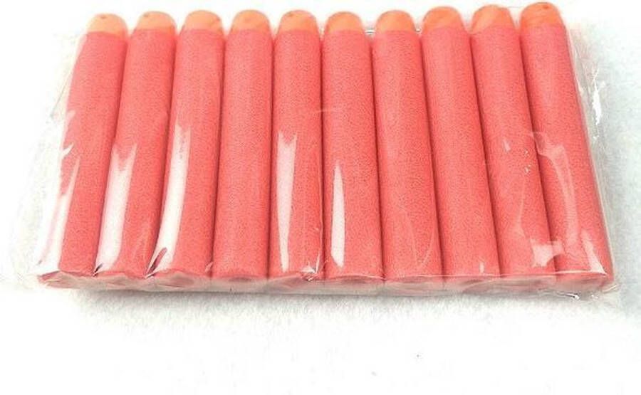 CGP 50 Pijlen Darts Kogels geschikt voor NERF N-Strike Elite speelgoedblasters Kleur Rood