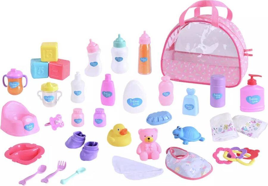 Chad Valley Baby's to Love Poppen Verschoningsset
