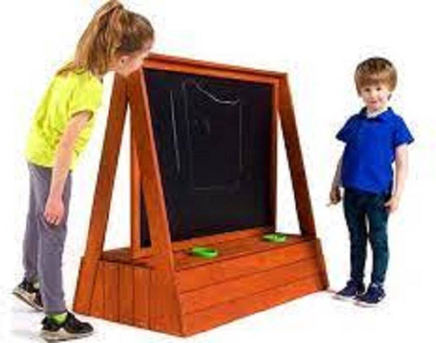 Chad Valley grote houten schildersezel of krijtbord