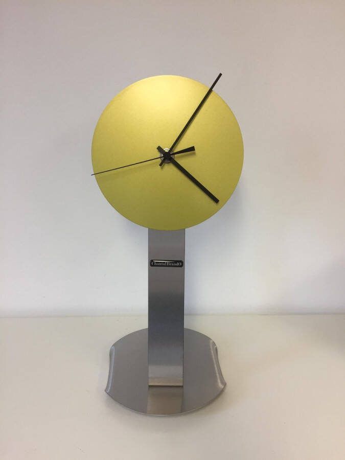 Chantalbrando Tafelklok Rock around the Clock LIME GREEN Design