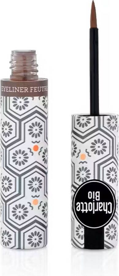 Charlotte bio Biologische bruine vilten eyeliner vegan
