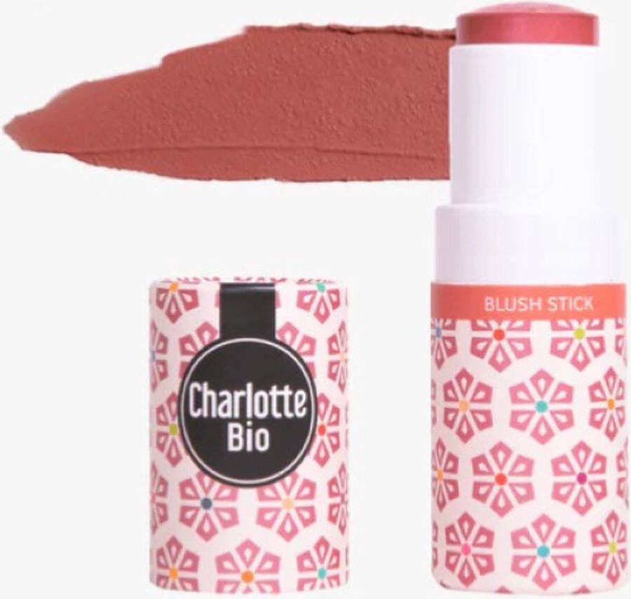 Charlotte bio Cosmos biologische en veganistische gezicht blush rouge balsem Rozehout 5gr