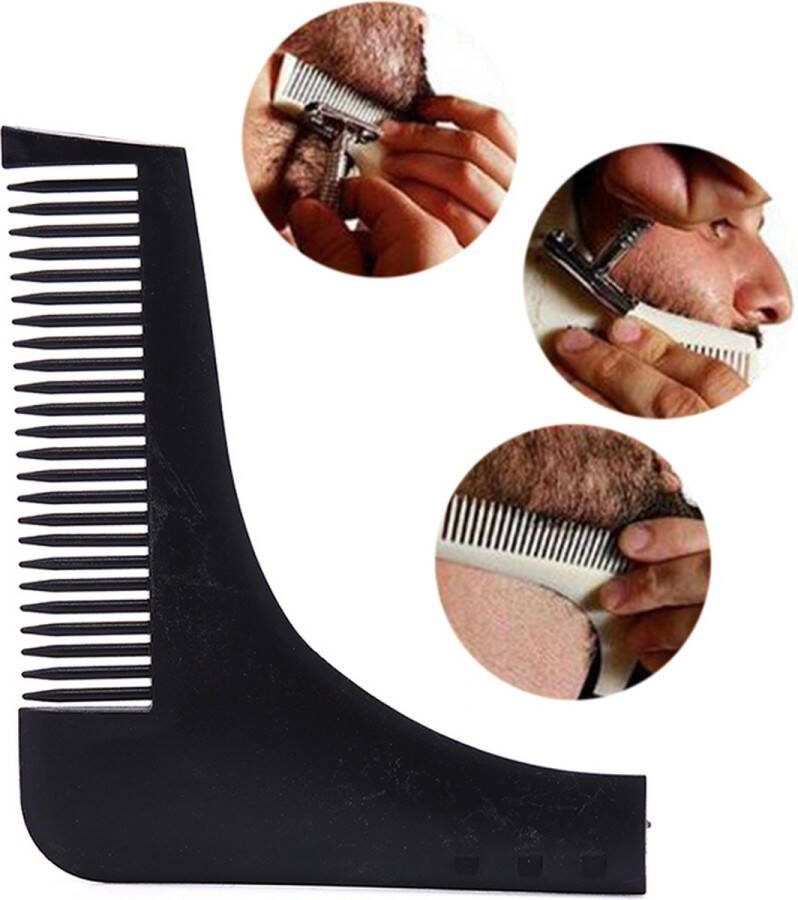 Cheaperito Baard Styling Tool I Baard Styler Baard Shaper I Beard Comb I Baardkam I Baardverzorging I Zwart