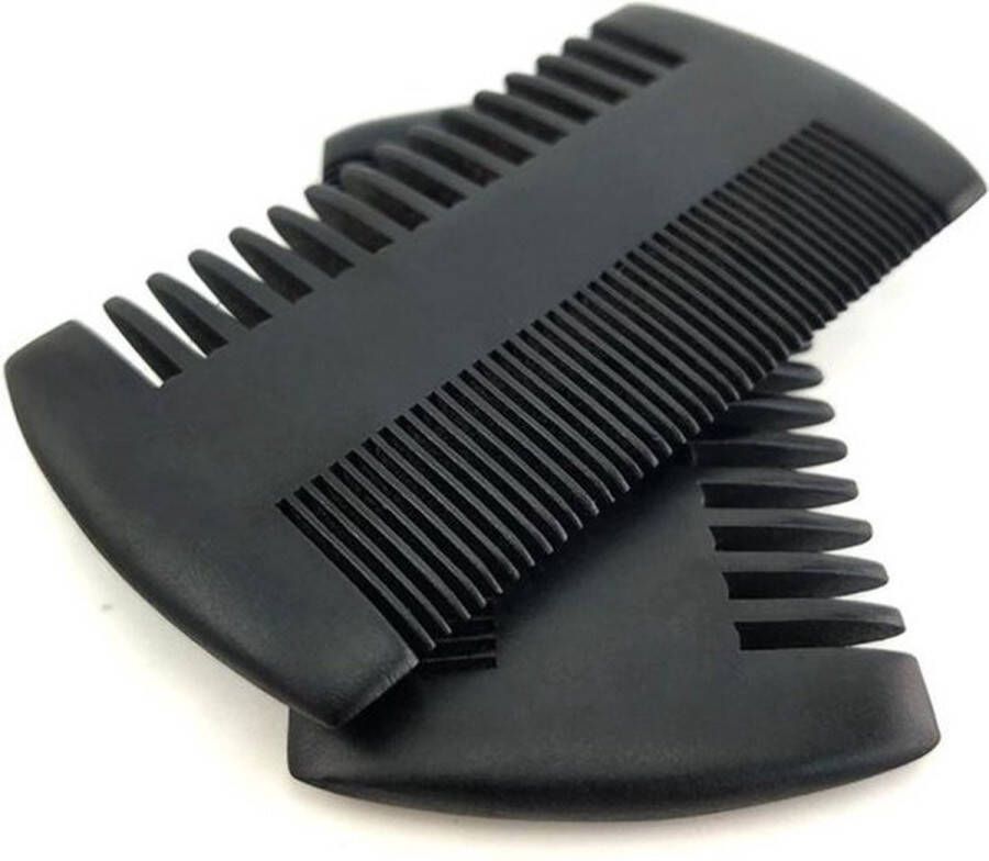 Cheaperito Beard Comb I Baardkam I Baardverzorging I Baard Styling Tool I Baardkam Dubbelzijdig I Zwart
