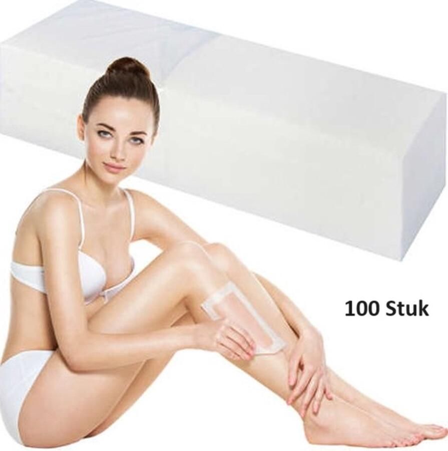 Cheaperito Set van 100 Harsstrips I Ontharingsstrips Waxstrips I Hars Ontharen I Ontharingsstrips I Epilator I Nonwoven I 20x7 CM