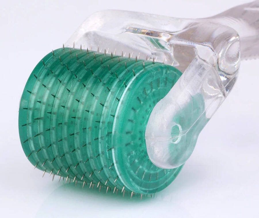 Cheaperito Derma Roller 0.5 MM TransparantI Dermaroller I Dermarolling I 540 Naalden| Baardroller I Stimuleert Haar en Baardgroei I Gezichtsverzorging Huidverzorging