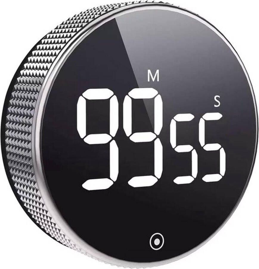 Cheaperito Luxe Digitale Magnetisch Kookwekker I LCD Keukentimer I Keukenwekker I Met Stopwatch & Draaiknop I Zwart