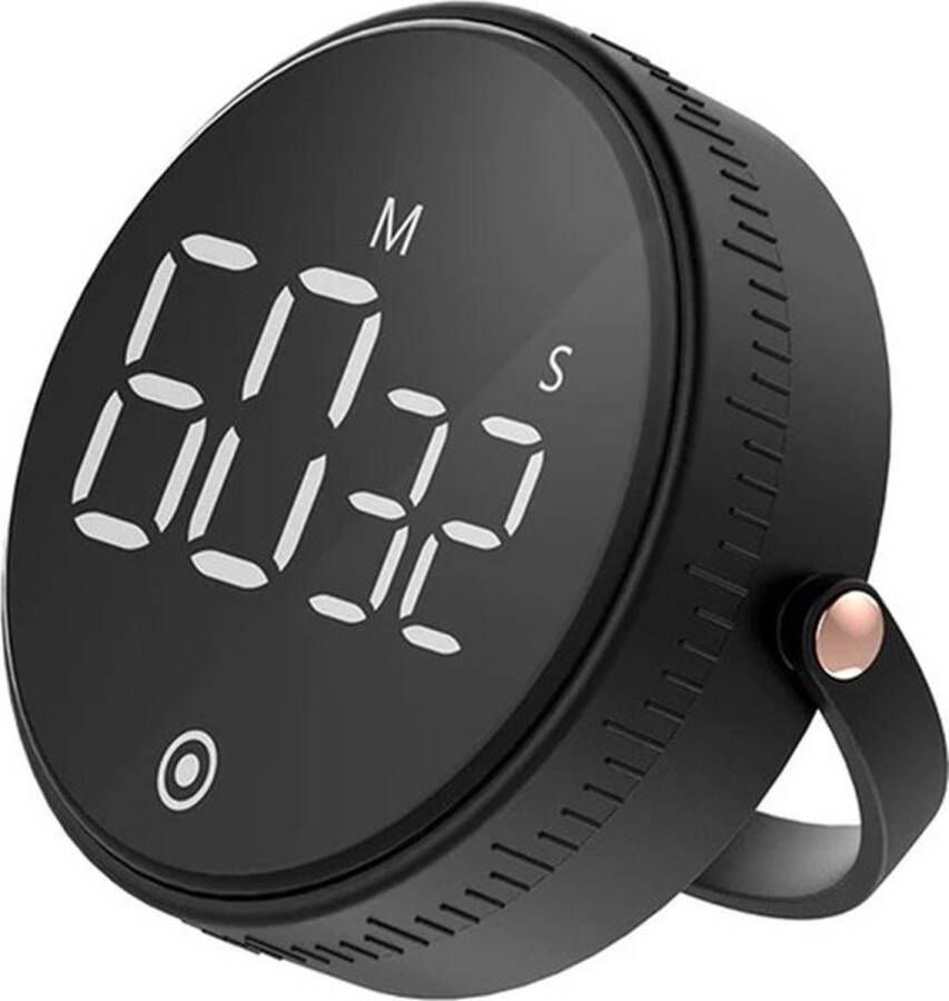 Cheaperito Luxe Digitale Magnetisch Kookwekker I LED Keukentimer I Keukenwekker I Met Smart Timer & Stopwatch I Met Stand I Zwart