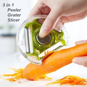 Cheaperito Multiuse 3-in-1 Schiller I Dunschiller I Groenteschiller I Groentesnijder I Fruitschiller I Aardappelmesje I Aardappelschiller I Blauw