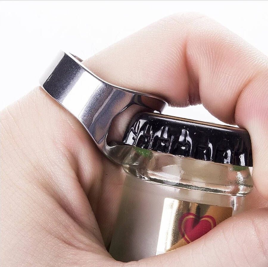 Cheaperito Ring Flesopener I Bieropener I Flesopener I Bar accessoires I RVS I Goud