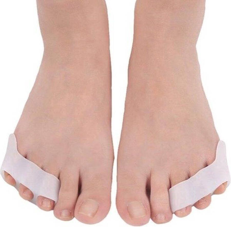 Cheaperito Siliconen Teencorrector I Teenspreider I Hallux Valgus I Kleine Teen Beschermer I 1 Paar