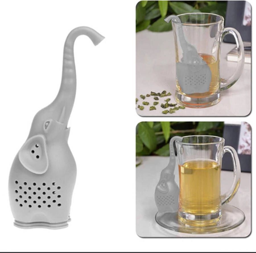 Cheaperito Theefilter Olifant I Voor Losse Thee I Thee Infuser I Thee Ei I Theefilter Infuser I Theezeef