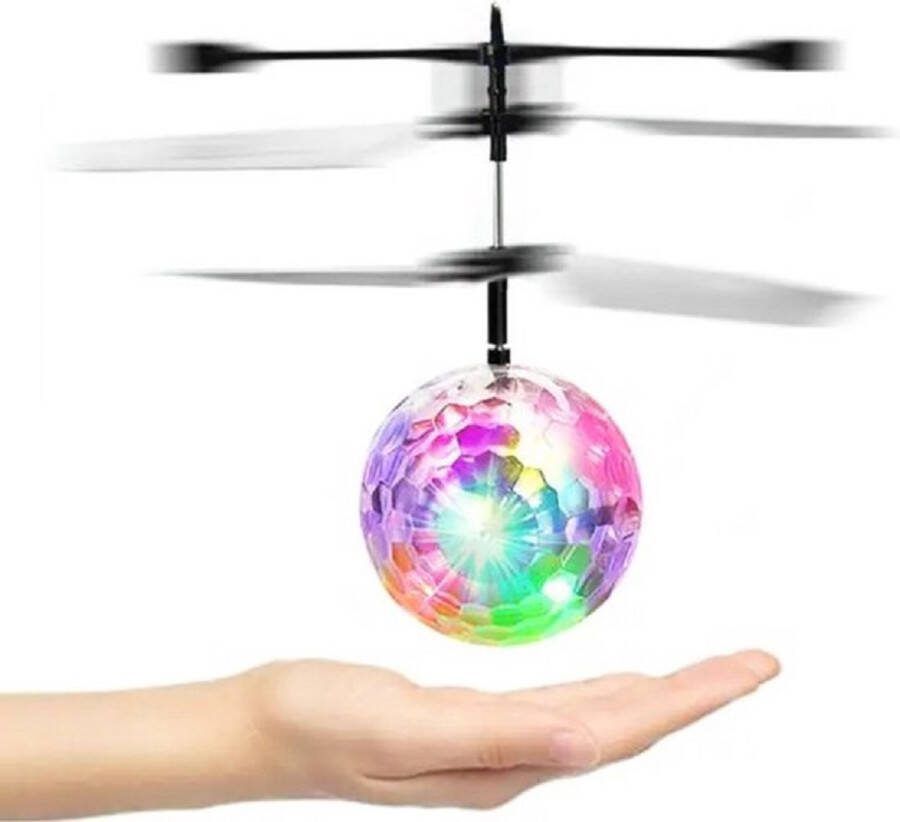 Cheaperito Vliegende Heli Ball I Met Lichteffecten I Flying Disco Ball I UFO I Infrarood I Oplaadbaar Via USB