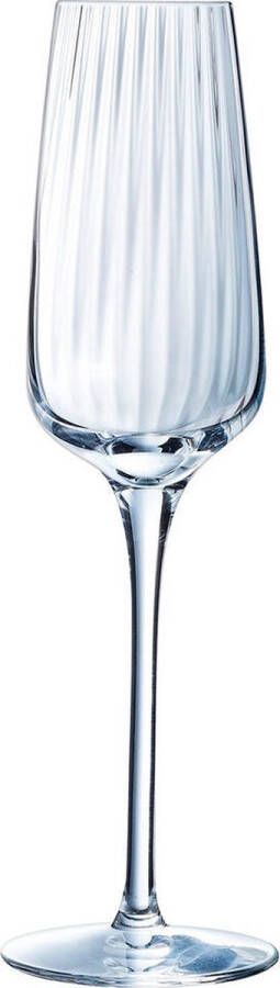 Chef & Sommelier Set van bekers Symetrie Champagne 6 Stuks Transparant Glas 210 ml