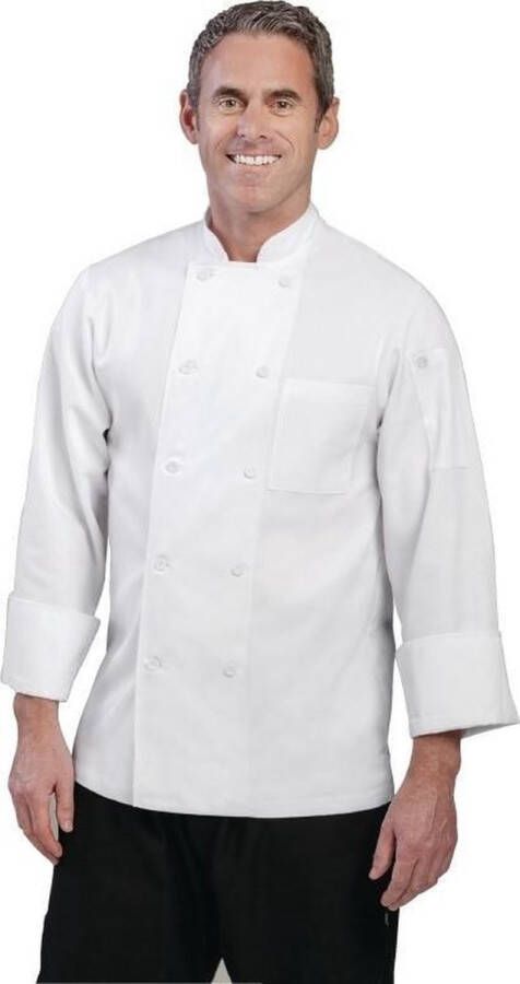 CHEF WORKS Le Mans Unisex Koksbuis Wit L A371-L Horeca & Professioneel