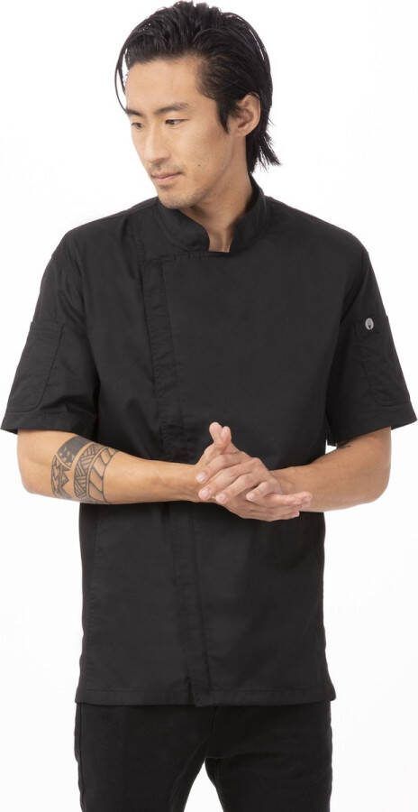 CHEF WORKS Springfield Koksbuis met Rits Zwart Maat 2XL