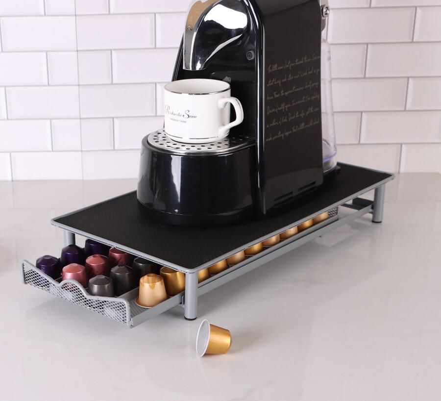Cheffinger Babij capsulehouder cuphouder Nespresso CF-N01 met lade 40 cups