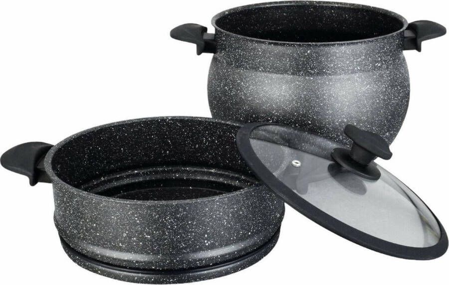 Cheffinger Couscous Pan Stoompan 8 liter Inductie Gezond Eten