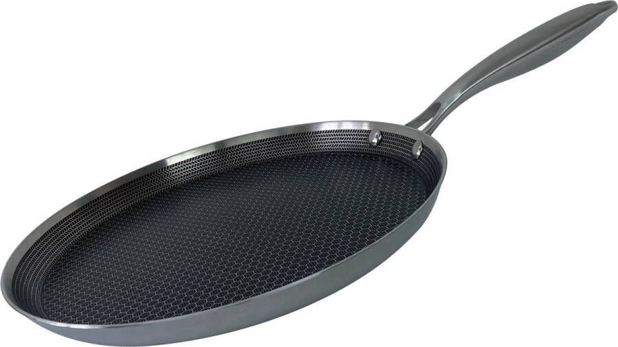 Cheffinger Crêpe Pan Pannenkoekenpan 24cm Honingraat Inductie Poëlle