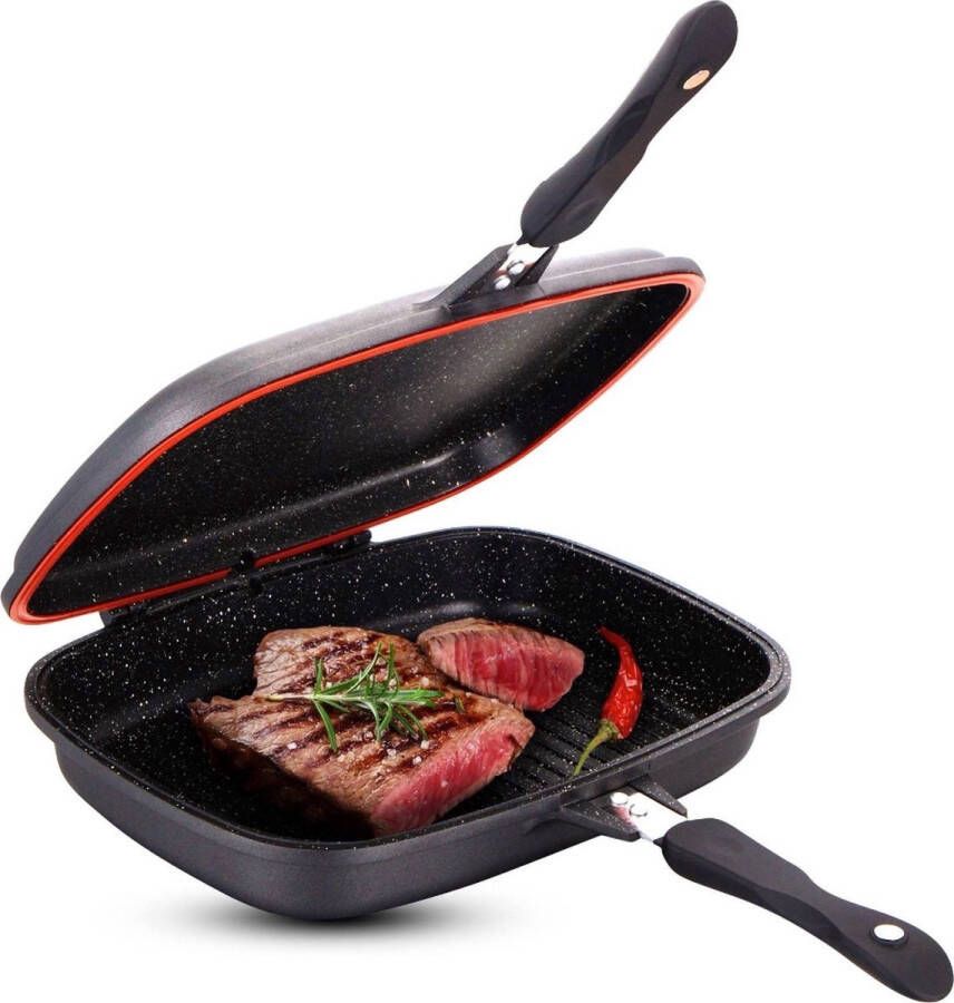 Cheffinger dubbele grillpan 32cm