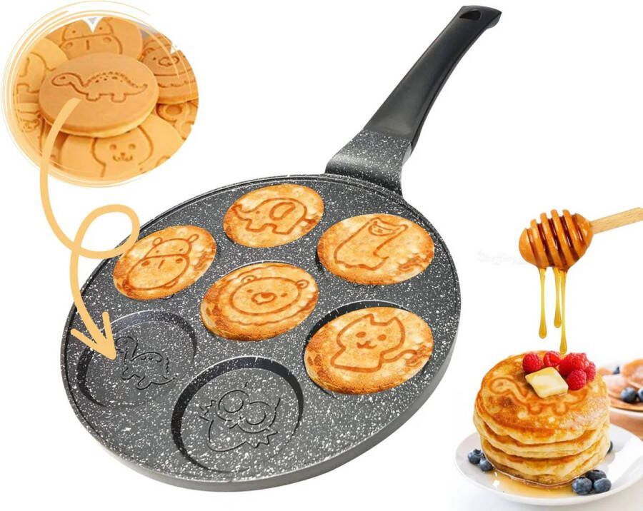 Cheffinger Pancake Pan Boerderij Dieren Vorm Pannenkoekenpan Pancake Maker Inductie