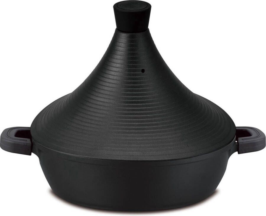 Cheffinger Tajine Ø 32 cm Aluminium Inductie Keramisch Zwart