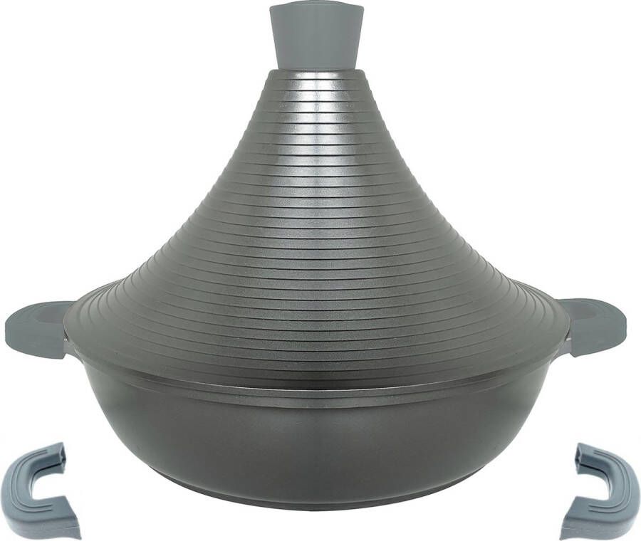 Cheffinger Tajine 32cm Grijs Ovenbestendig Inductie
